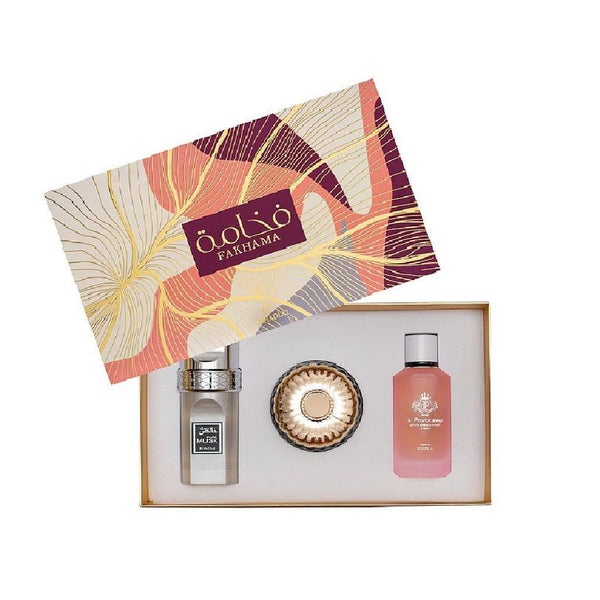 FAKHAMA 3 PCS GIFT SET FOR WOMEN - Khadlaj Perfumes