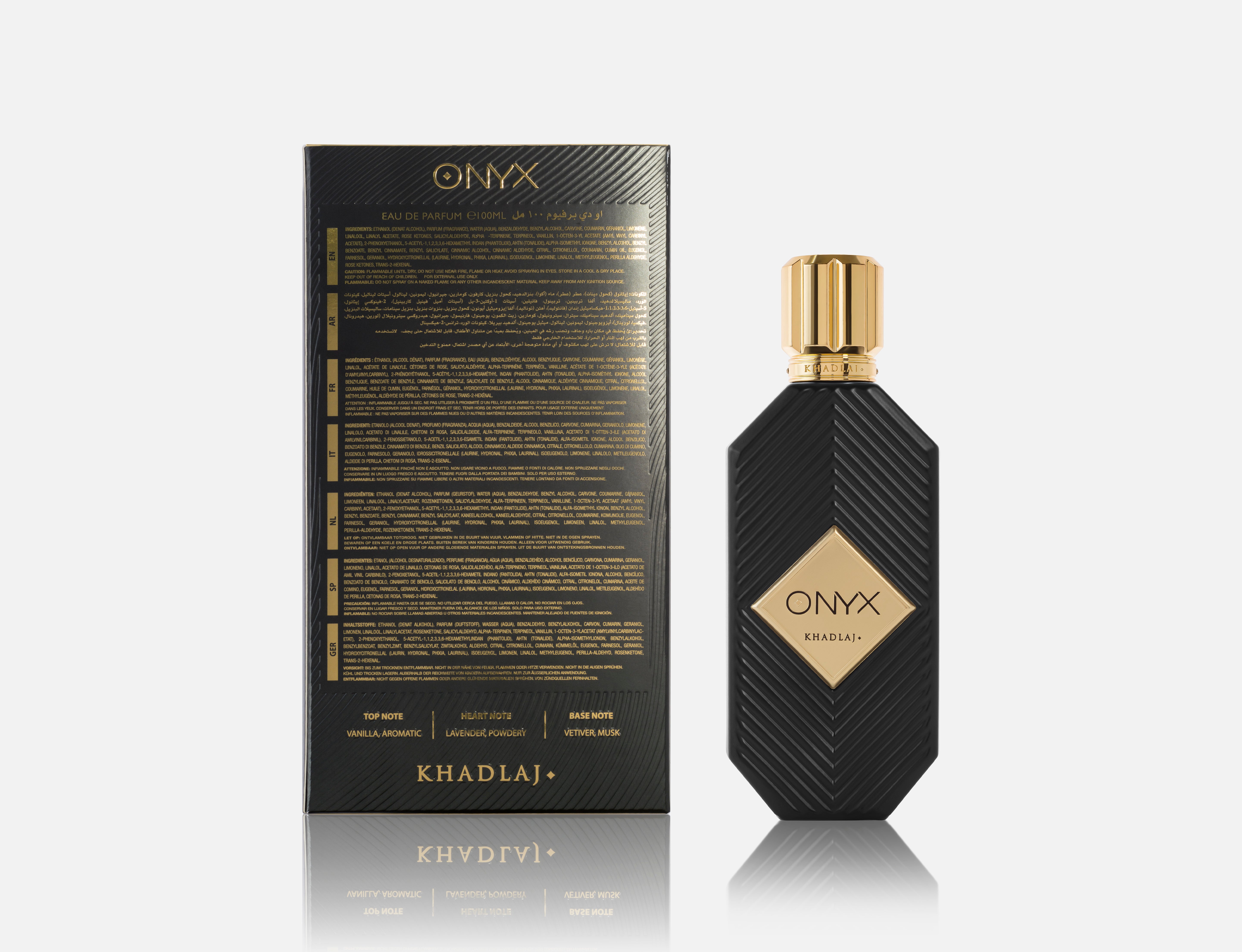 KHADLAJ ONYX GOLD 100 ML EAU DE PARFUM FOR MEN