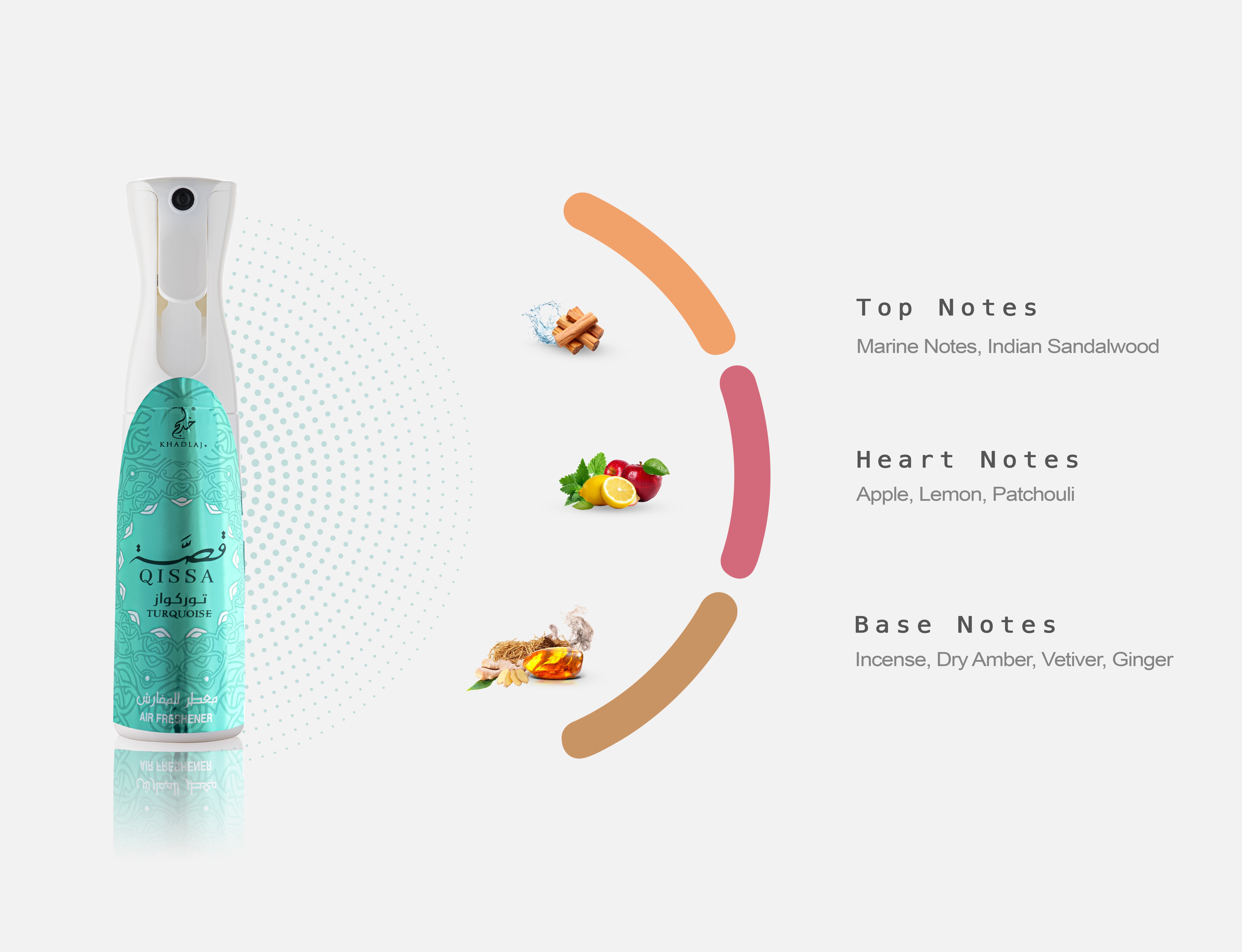 FRASH QISSA TURQUOISE AIR FRESHENER 320ML