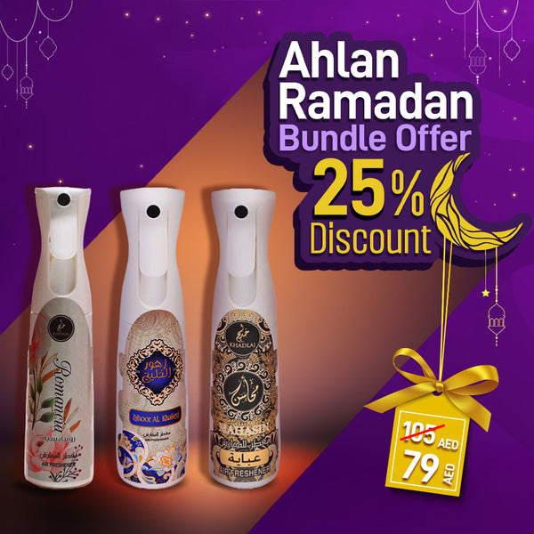 RAMADAN EXCLUSIVE - CHOICE OF ANY 3 MAHASIN AIR FRESHENERS